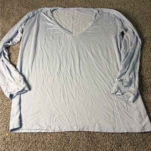 Bubble Baby Bamboo Two-Piece Pajama Set Light Blue Size Small